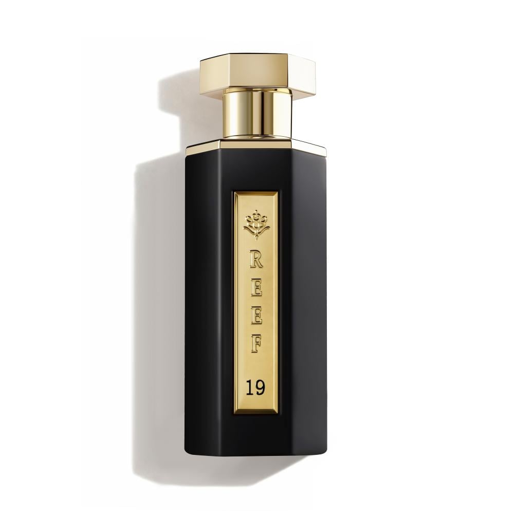 REEF 19 Eau de Parfum Luxurious Black Bottle with Gold Accents Signature Fragrance for Men