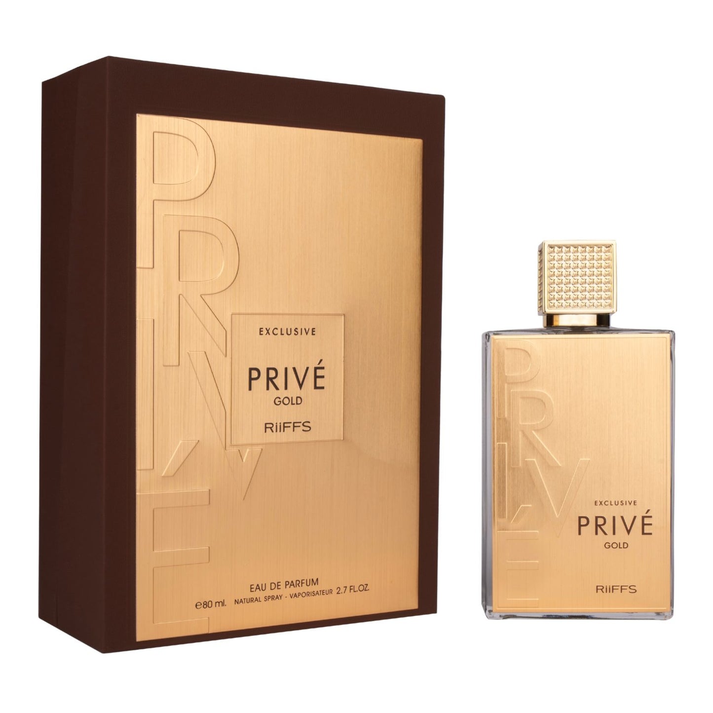 RIFFS Exclusive Prive Gold Eau de Parfum 80ml is a luxurious unisex fragrance