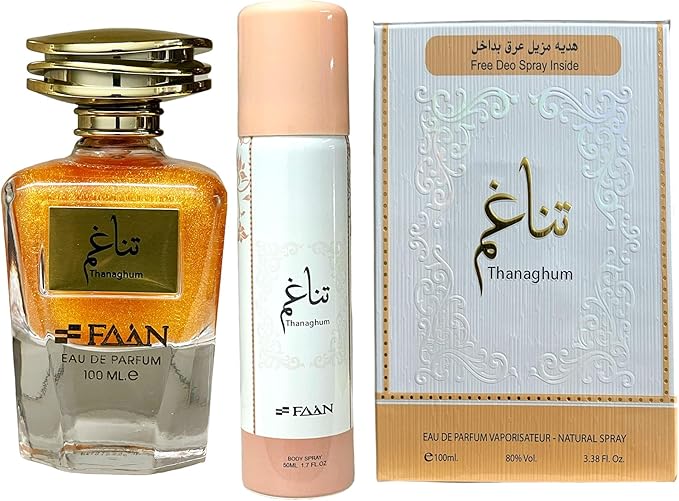 Thanaghum Eau de Parfum 100ml by Faan Natural Spray Luxury Fragrance for Women Free Deodorant Inside
