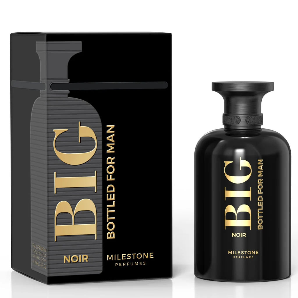 MILESTONE Big Bottled Noir – Pour Homme | 100ml Eau de Parfum
