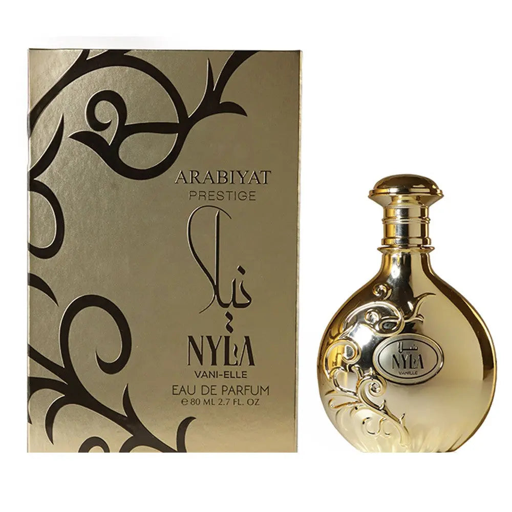 Arabiyyat Prestige Nyla Vani-Elle Eau De Parfum 80ml EDP Sweet Vanilla Jasmine Caramel Amber Fragrance