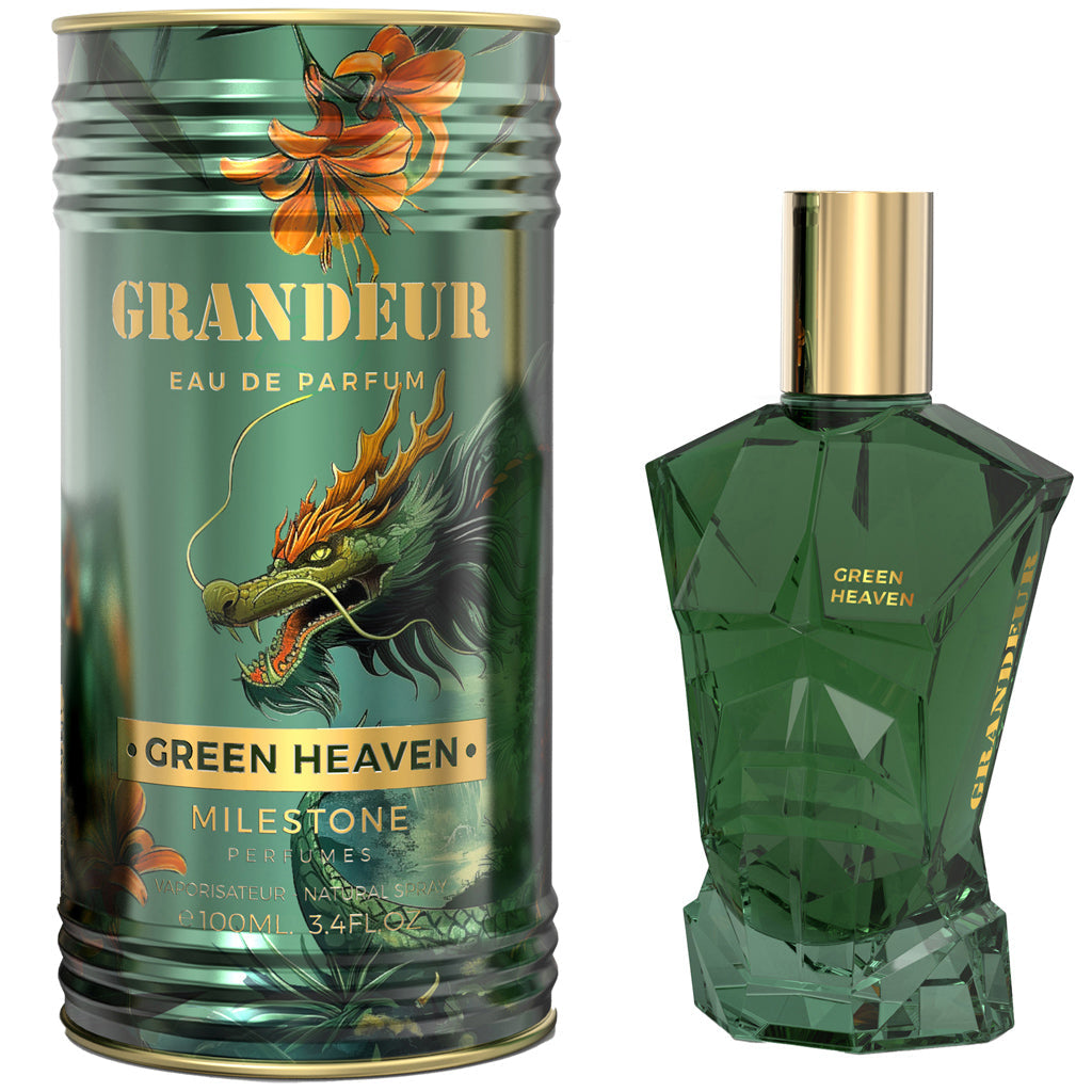 MILESTONE Grandeur Green Heaven 100ML EDP Unisex Fragrance for Men and Women