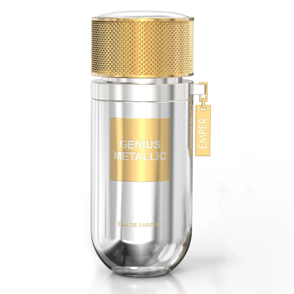 Emper Genius Metallic Men's Fragrance 100ml - Luxurious Gold Accents & Long-Lasting Scent